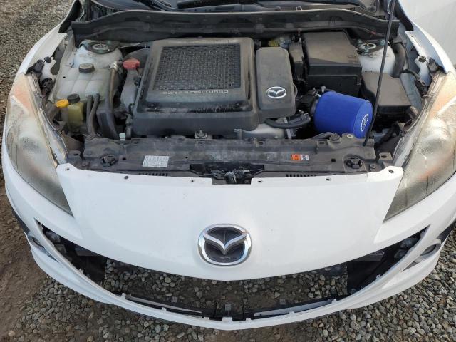 JM1BL1L44D1734886 - 2013 MAZDA SPEED 3 WHITE photo 11