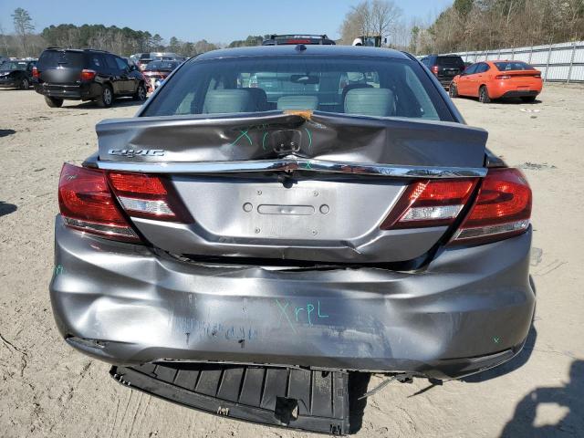2HGFB2F99DH515717 - 2013 HONDA CIVIC EXL ნაცრისფერი ფოტო 6
