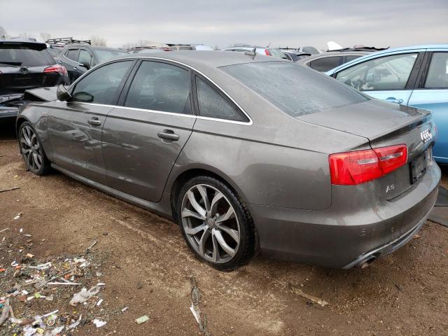 WAUHGAFC7EN043408 - 2014 AUDI A6 PRESTIGE GRAY photo 2