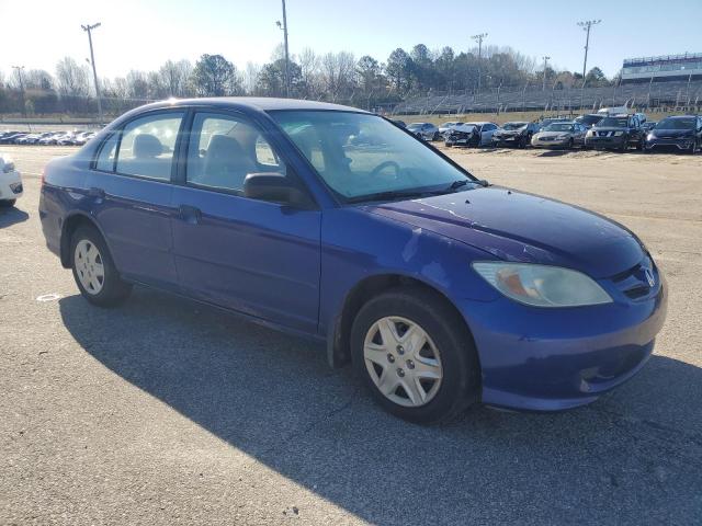 1HGES16325L026422 - 2005 HONDA CIVIC DX VP Կապույտ լուսանկար 4