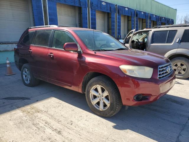 JTEDS41A282028503 - 2008 TOYOTA HIGHLANDER MAROON photo 4