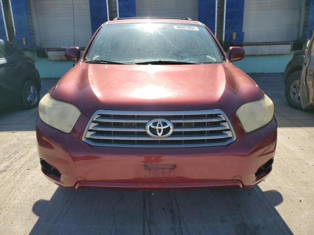 JTEDS41A282028503 - 2008 TOYOTA HIGHLANDER MAROON photo 5