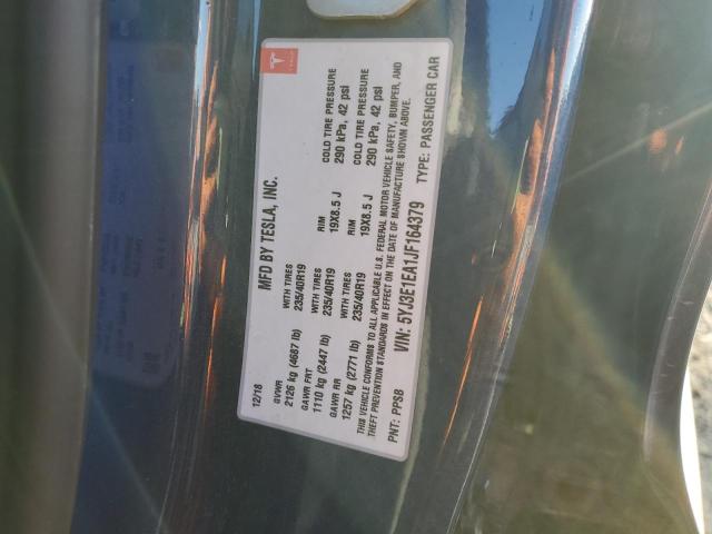 5YJ3E1EA1JF164379 - 2018 TESLA MODEL 3 BLUE photo 12