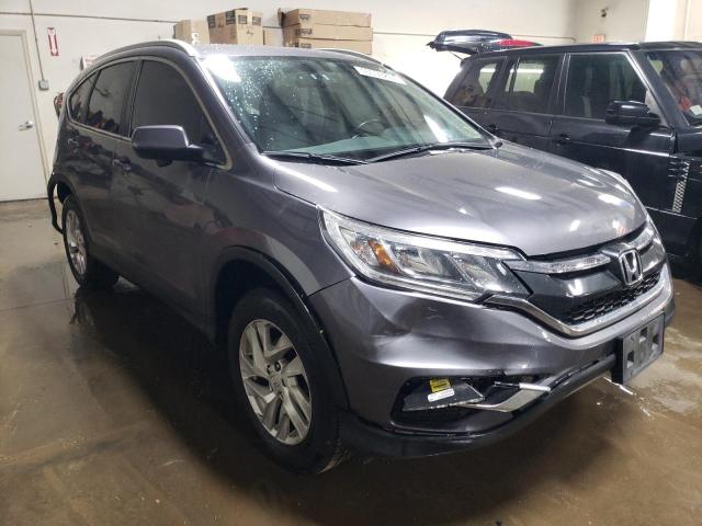 5J6RM4H76FL055395 - 2015 HONDA CR-V EXL GRAY photo 4