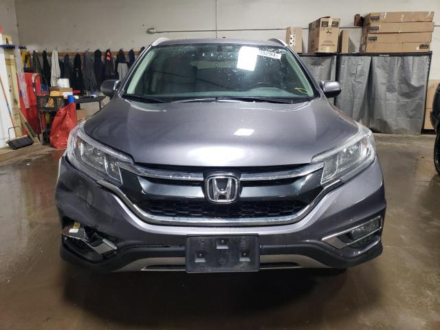 5J6RM4H76FL055395 - 2015 HONDA CR-V EXL GRAY photo 5