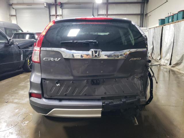 5J6RM4H76FL055395 - 2015 HONDA CR-V EXL GRAY photo 6