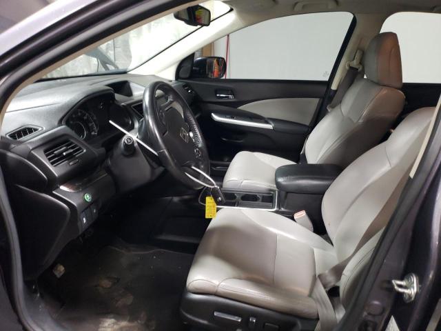 5J6RM4H76FL055395 - 2015 HONDA CR-V EXL GRAY photo 7