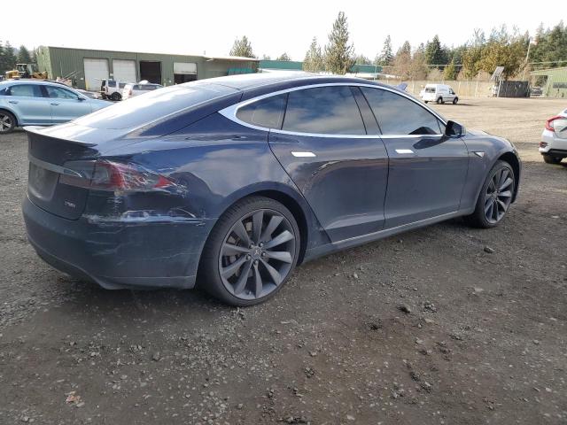 5YJSA1CP2DFP11694 - 2013 TESLA MODEL S BLUE photo 3