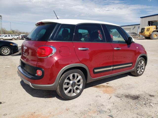 ZFBCFADH6GZ037919 - 2016 FIAT 500L TREKKING RED photo 3