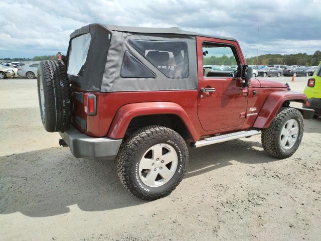 1J8FA54178L632553 - 2008 JEEP WRANGLER SAHARA MAROON photo 3