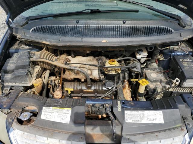 2C8GP74LX2R504361 - 2002 CHRYSLER TOWN & COU EX BLUE photo 12