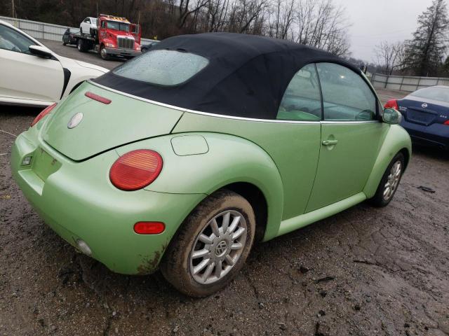 3VWBM31Y95M304643 - 2005 VOLKSWAGEN NEW BEETLE GL 绿色 照片 3