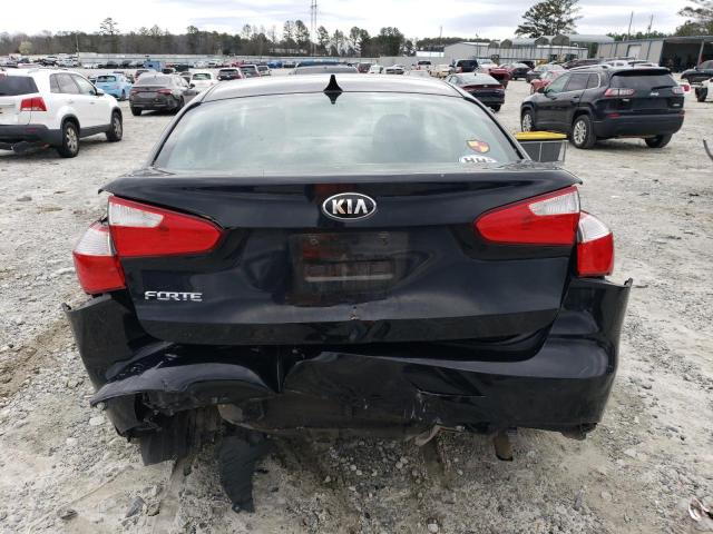 KNAFK4A67G5616738 - 2016 KIA FORTE LX BLACK photo 6