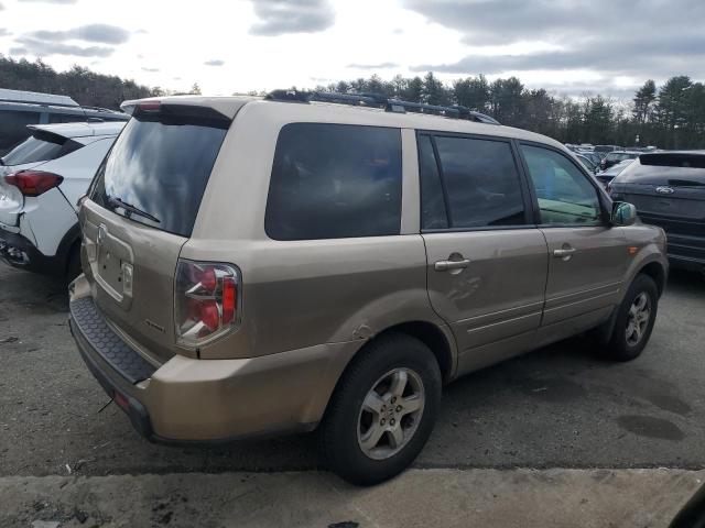 2HKYF18557H521669 - 2007 HONDA PILOT EXL GOLD photo 3