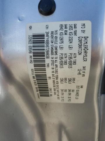 3A4FY48BX6T280838 - 2006 CHRYSLER PT CRUISER SILVER photo 13