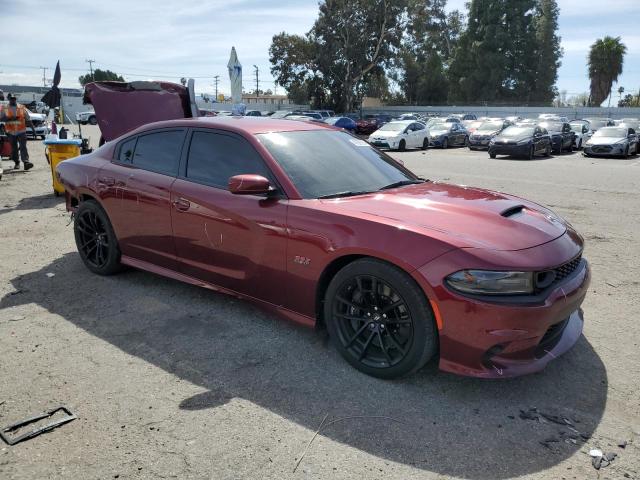 2C3CDXGJ5MH594776 - 2021 DODGE CHARGER SCAT PACK BURGUNDY photo 4