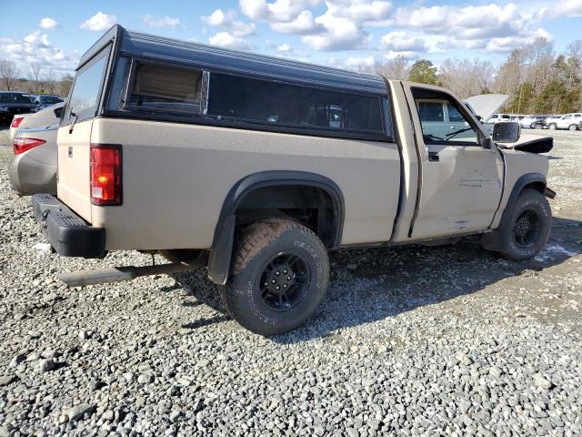 1B7GG26X4NS548444 - 1992 DODGE DAKOTA TAN photo 3