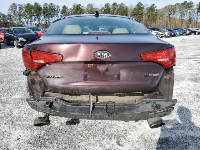 KNAGN4A77B5097042 - 2011 KIA OPTIMA EX BROWN photo 6