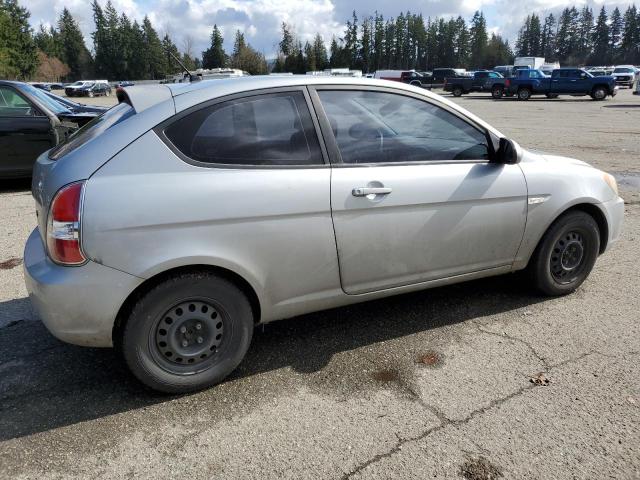 KMHCM36C37U007317 - 2007 HYUNDAI ACCENT GS SILVER photo 3