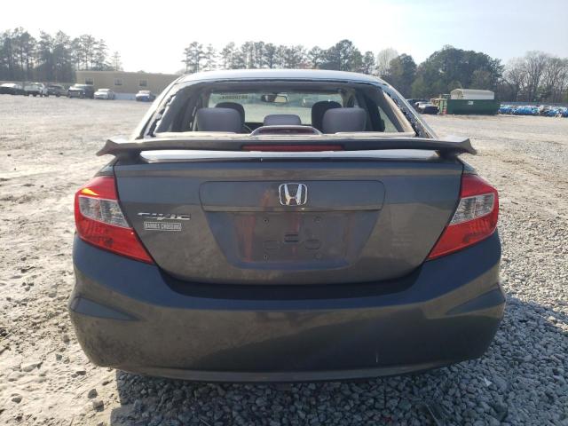 19XFB2F88CE028752 - 2012 HONDA CIVIC EX GRAY photo 6