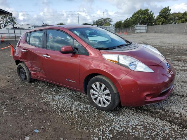 1N4AZ0CP3DC421269 - 2013 NISSAN LEAF S BURGUNDY photo 4