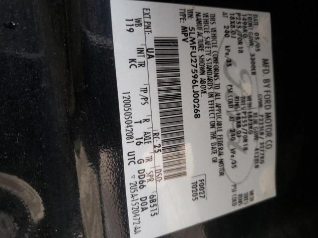 5LMFU27596LJ00268 - 2006 LINCOLN NAVIGATOR 黑色 照片 12