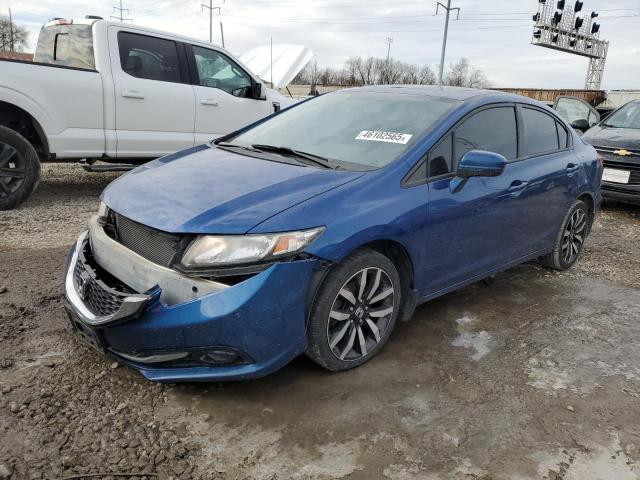 19XFB2F97FE077258 - 2015 HONDA CIVIC EXL ლურჯი ფოტო 1