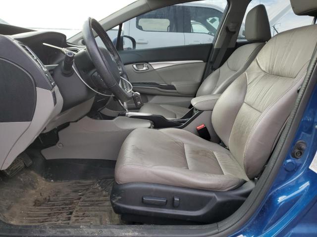 19XFB2F97FE077258 - 2015 HONDA CIVIC EXL ლურჯი ფოტო 7