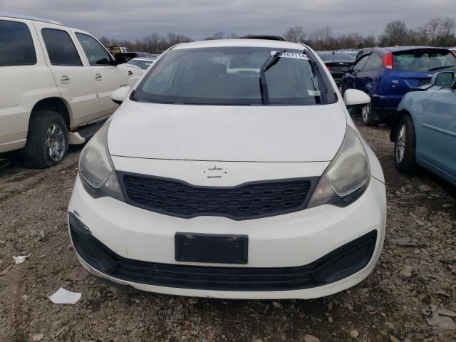 KNADM4A35D6164494 - 2013 KIA RIO LX WHITE photo 5