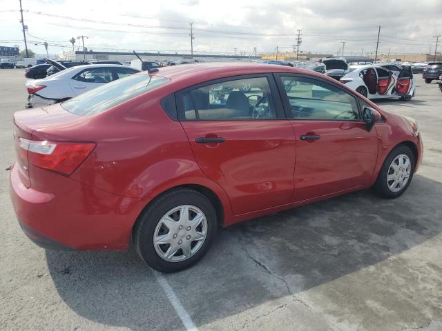 KNADM4A33F6511131 - 2015 KIA RIO LX RED photo 3