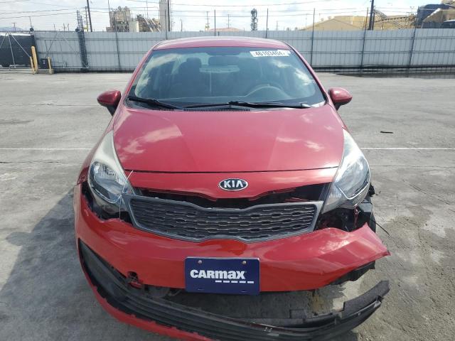 KNADM4A33F6511131 - 2015 KIA RIO LX RED photo 5