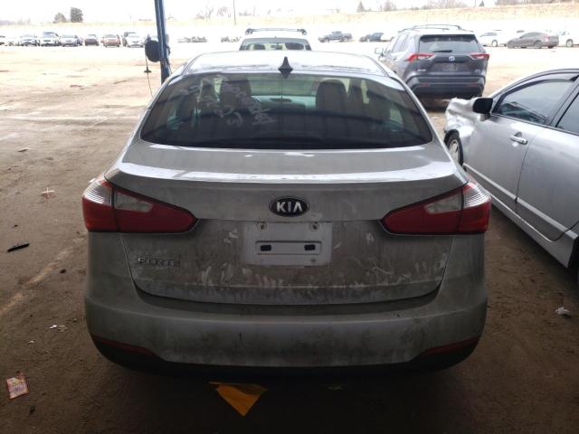 KNAFK4A69G5587503 - 2016 KIA FORTE LX SILVER photo 6