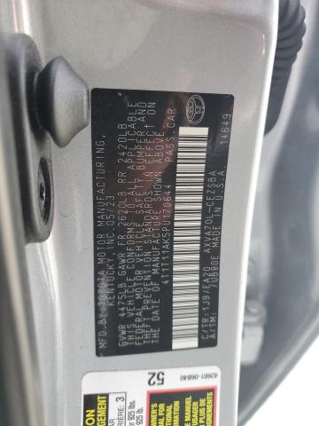 4T1T11AK5PU170644 - 2023 TOYOTA CAMRY SE NIGHT SHADE SILVER photo 12