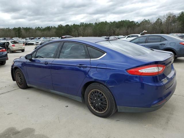 1FA6P0G71E5352836 - 2014 FORD FUSION S BLUE photo 2