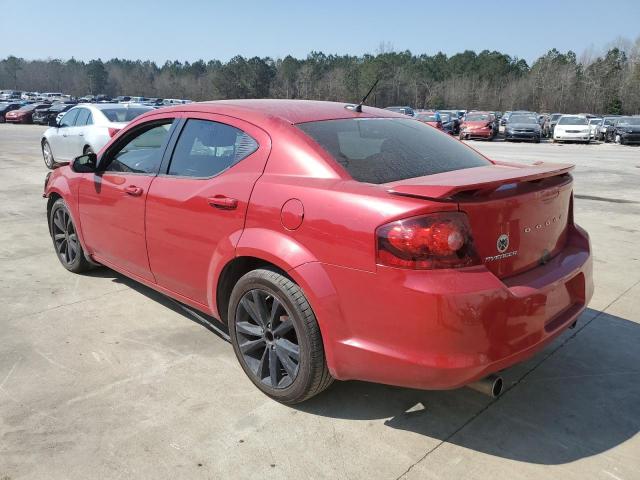 1C3CDZCG3DN717407 - 2013 DODGE AVENGER SXT RED photo 2