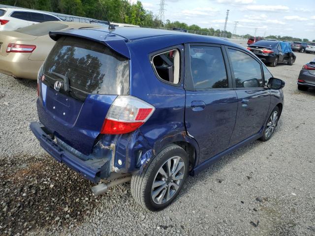 JHMGE8H50CC008387 - 2012 HONDA FIT SPORT BLUE photo 3