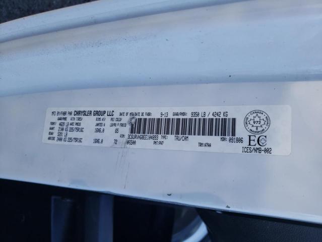 3C6URVHG8EE104893 - 2014 RAM PROMASTER 3500 HIGH 白色 照片 13