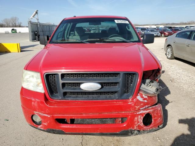 1FTRX02W07KC44119 - 2007 FORD F150 RED photo 5