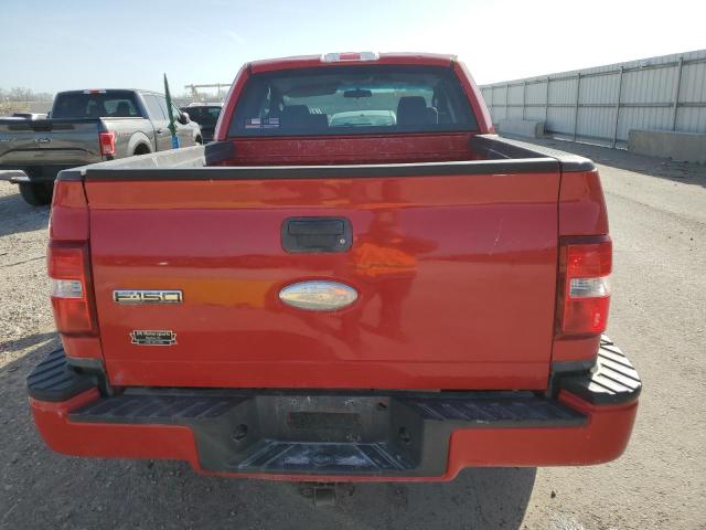 1FTRX02W07KC44119 - 2007 FORD F150 RED photo 6
