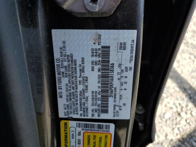 3FA6P0K95GR158366 - 2016 FORD FUSION TITANIUM GRAY photo 13