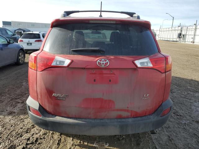 2T3BFREV8EW176703 - 2014 TOYOTA RAV4 LE RED photo 6