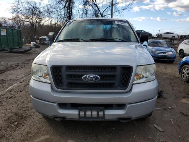 1FTRX14W35FA35112 - 2005 FORD F150 SILVER photo 5