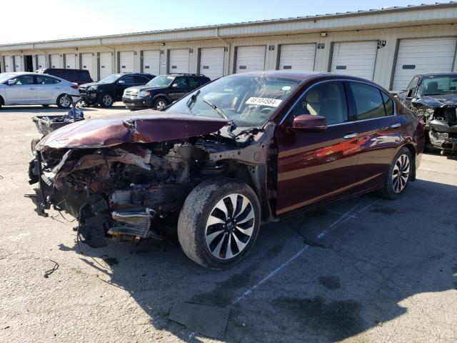 JHMCR6F35HC002729 - 2017 HONDA ACCORD HYBRID MAROON photo 1