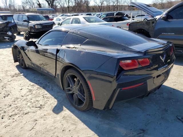 1G1YB2D72J5101599 - 2018 CHEVROLET CORVETTE STINGRAY 1LT BLACK photo 2
