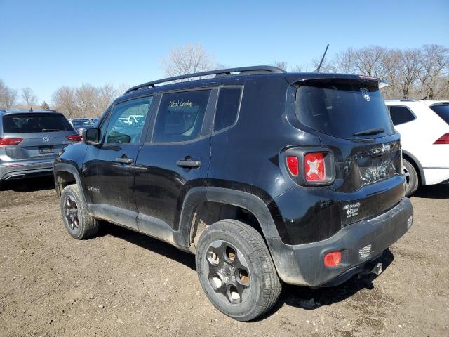 ZACCJBAH3HPG30725 - 2017 JEEP RENEGADE SPORT BLACK photo 2