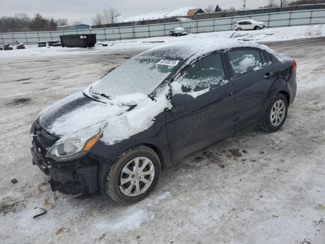 KNADM4A38D6292258 - 2013 KIA RIO LX BLACK photo 1
