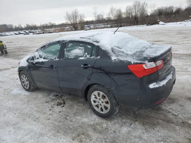 KNADM4A38D6292258 - 2013 KIA RIO LX BLACK photo 2