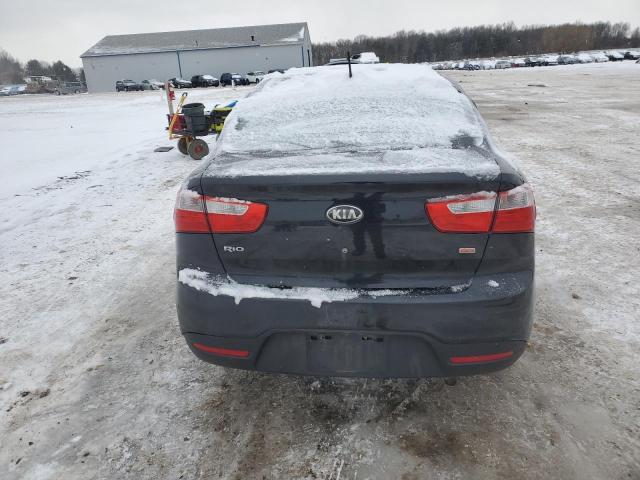 KNADM4A38D6292258 - 2013 KIA RIO LX BLACK photo 6