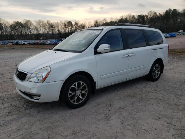 KNDMG4C73E6582547 - 2014 KIA SEDONA LX WHITE photo 1