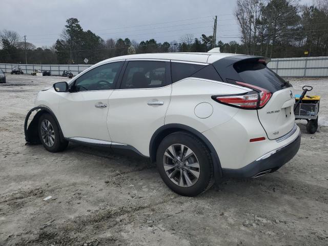 5N1AZ2MG8JN164478 - 2018 NISSAN MURANO S WHITE photo 2